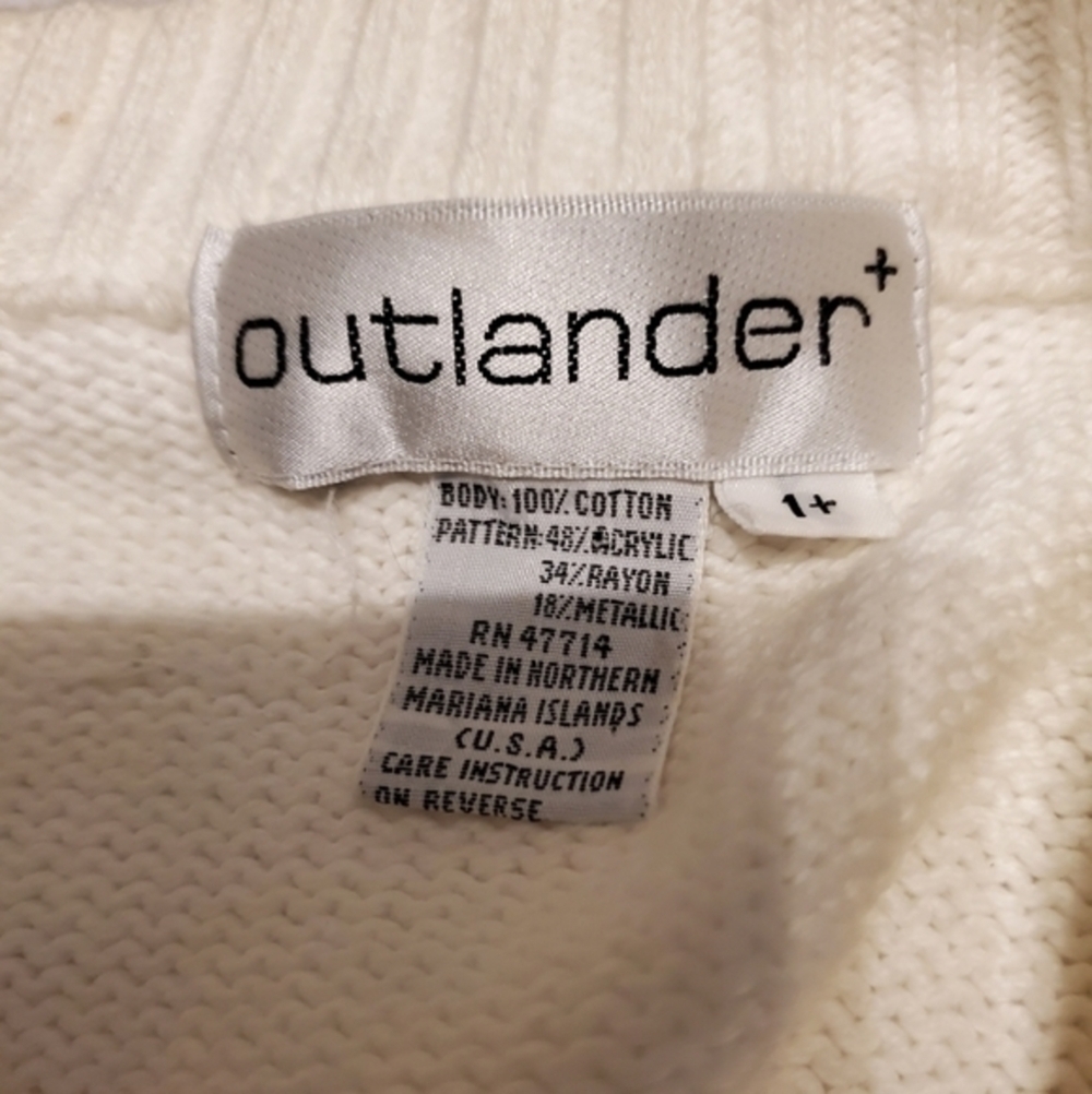 White Outlander Gold Winter sweater 14‎ - Picture 8 of 12